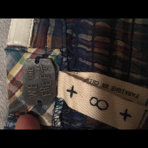 Free people plaid top M - Picture 4 of 4